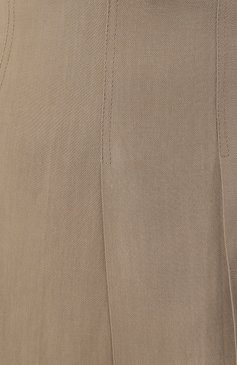 Женская юбка из вискозы и льна BRUNELLO CUCINELLI бежевого цвета, арт. MH126B1070 | Фото 5 (Длина Ж (юбки, платья, шорты): Мини; Женское Кросс-КТ: Юбка-одежда; Материал сплава: Проставлено; Материал внешний: Вискоза; Драгоценные камни: Проставлено; Стили: Кэжуэл)