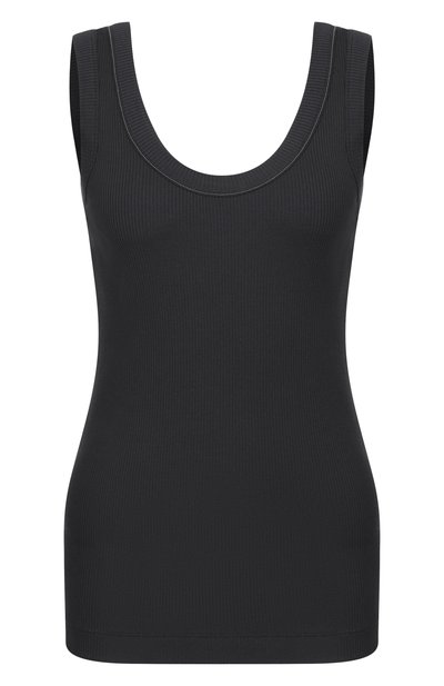 Женская хлопковая майка BRUNELLO CUCINELLI, арт. MG902FP100