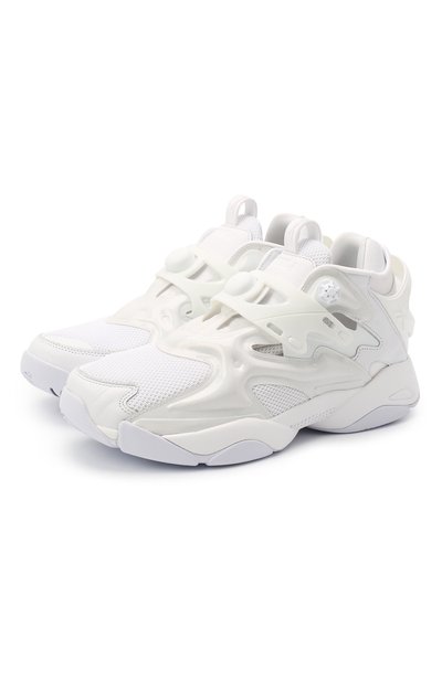 Кроссовки reebok x juun.j. pump court REEBOK белого цвета по цене 21950 руб., арт. H69059, фото 1 Кроссовки reebok x juun.j. pump court REEBOK, арт. H69059, фото 1