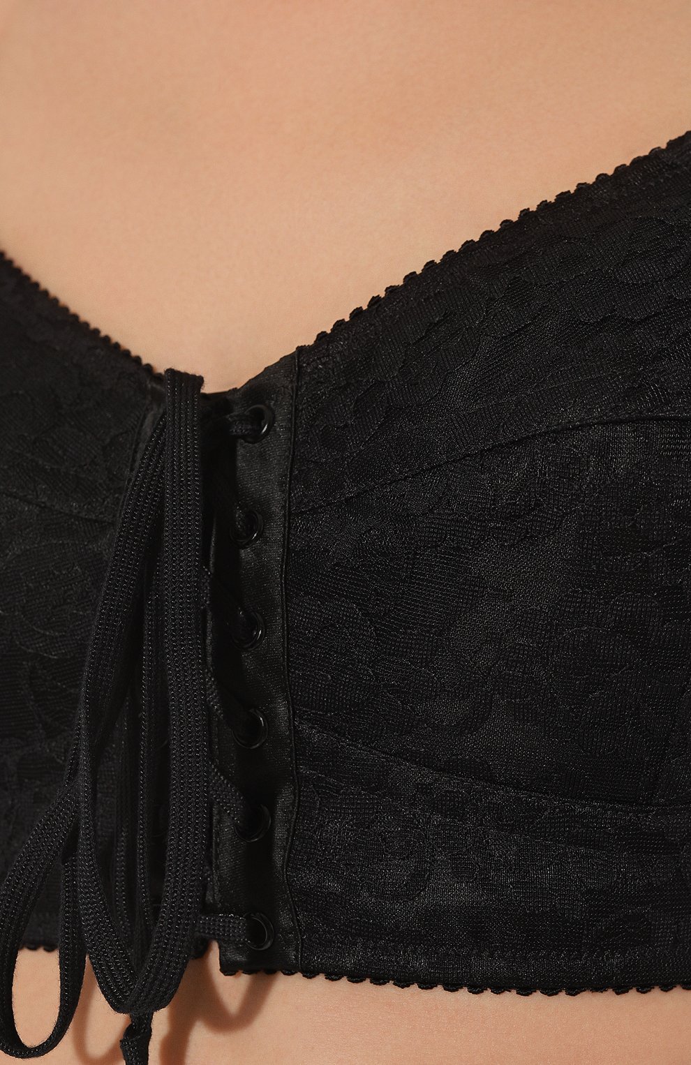 Топ DOLCE & GABBANA черного цвета по цене 59350 руб., арт. F7W64T/G9830, фото 5 Топ DOLCE & GABBANA, арт. F7W64T/G9830, фото 5