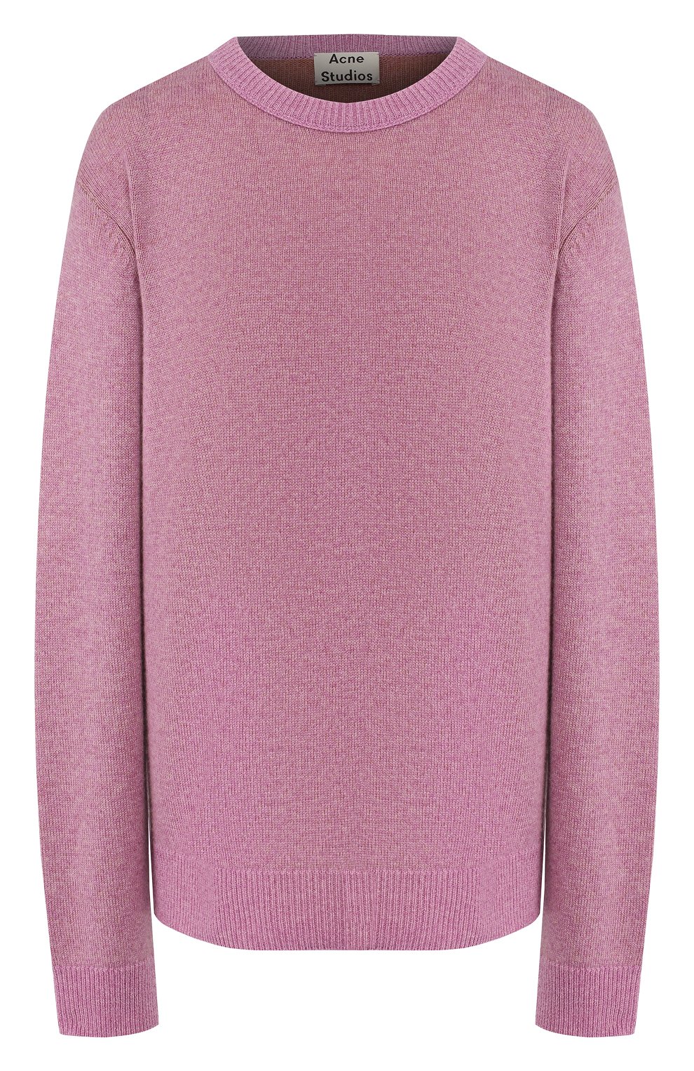 Кашемировый пуловер ACNE STUDIOS розового цвета по цене 38600 руб., арт. C60013/W, фото 1 Кашемировый пуловер ACNE STUDIOS, арт. C60013/W, фото 1
