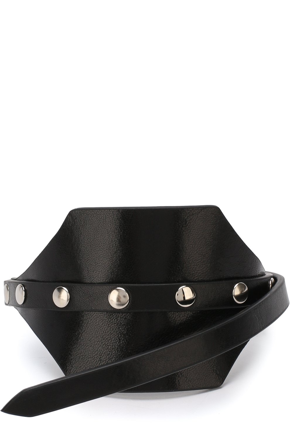 Кожаный браслет с металлическими заклепками ANN DEMEULEMEESTER, арт. 1801-8616-328-099, фото 1