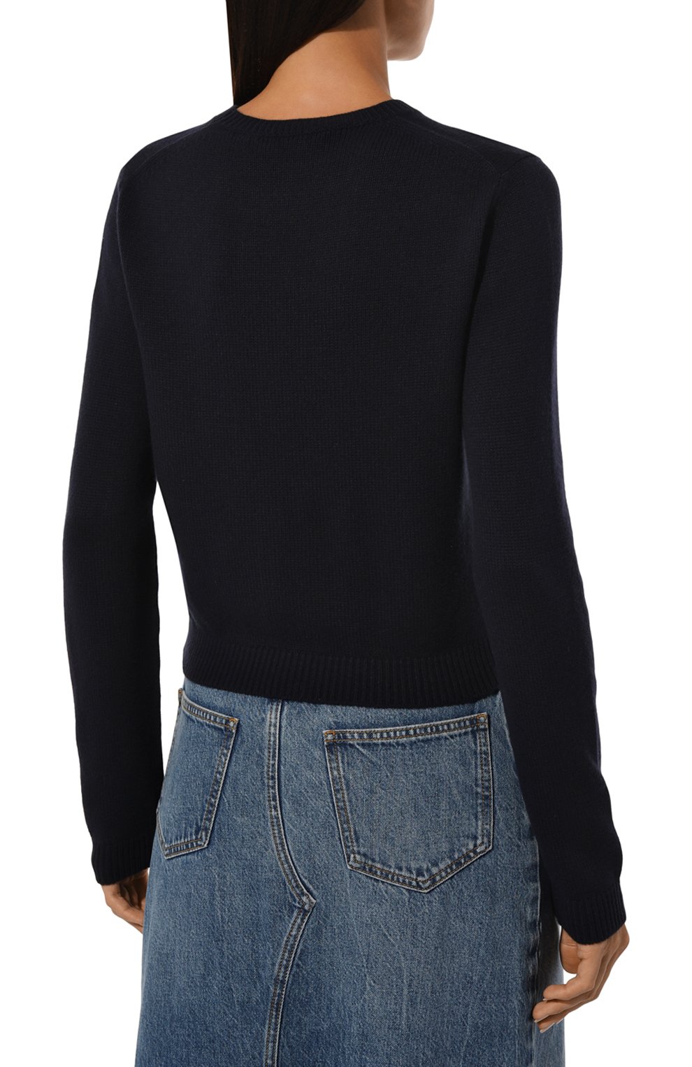 Свитер из шерсти и кашемира GUCCI темно-синего цвета по цене 145000 руб., арт. 775883/XKDWS, фото 4 Свитер из шерсти и кашемира GUCCI, арт. 775883/XKDWS, фото 4