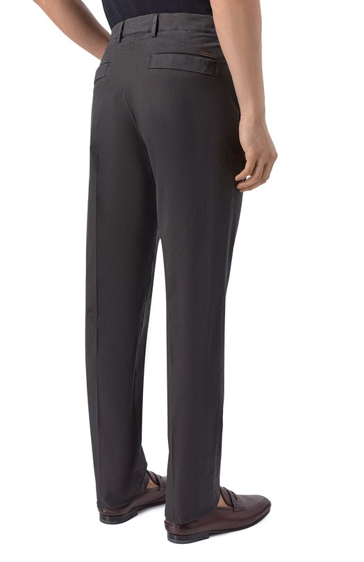 Брюки из лиоцелла и хлопка Stefano Ricci M1T6100090/PACT1Q Чёрный  M1T6100090/PACT1Q Фото 4