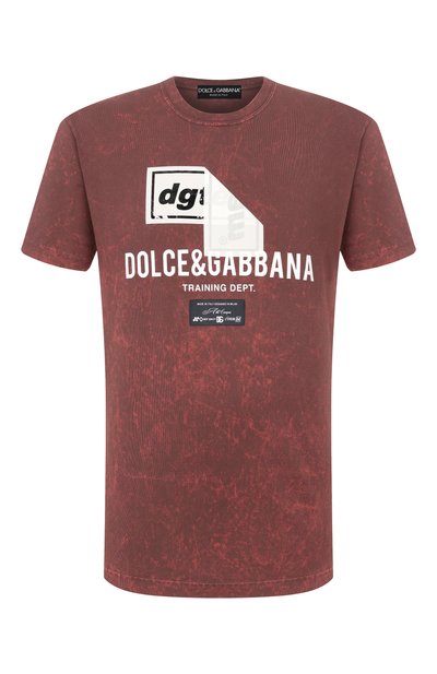 Мужская хлопковая футболка DOLCE & GABBANA, арт. G8RN8T/G7P0I