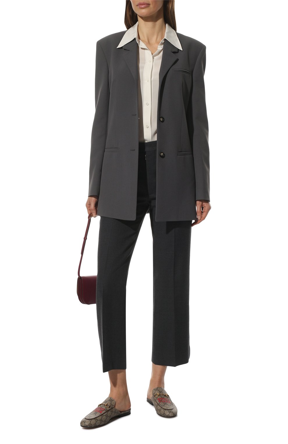 Комбинированные сабо tiger gg princetown GUCCI, арт. 687841/UTG10, фото 2