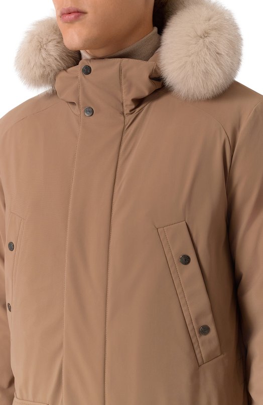 Парка с отделкой из лисицы Stefano Ricci M6J5400061/PA003R Коричневый  M6J5400061/PA003R Фото 5