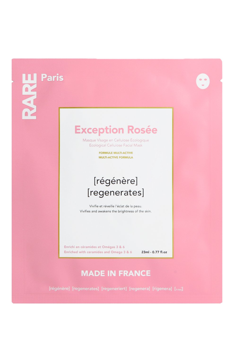 Восстанавливающая тканевая маска для лица exception rosée (23ml) RARE PARIS, арт. 3701213800100, фото 1