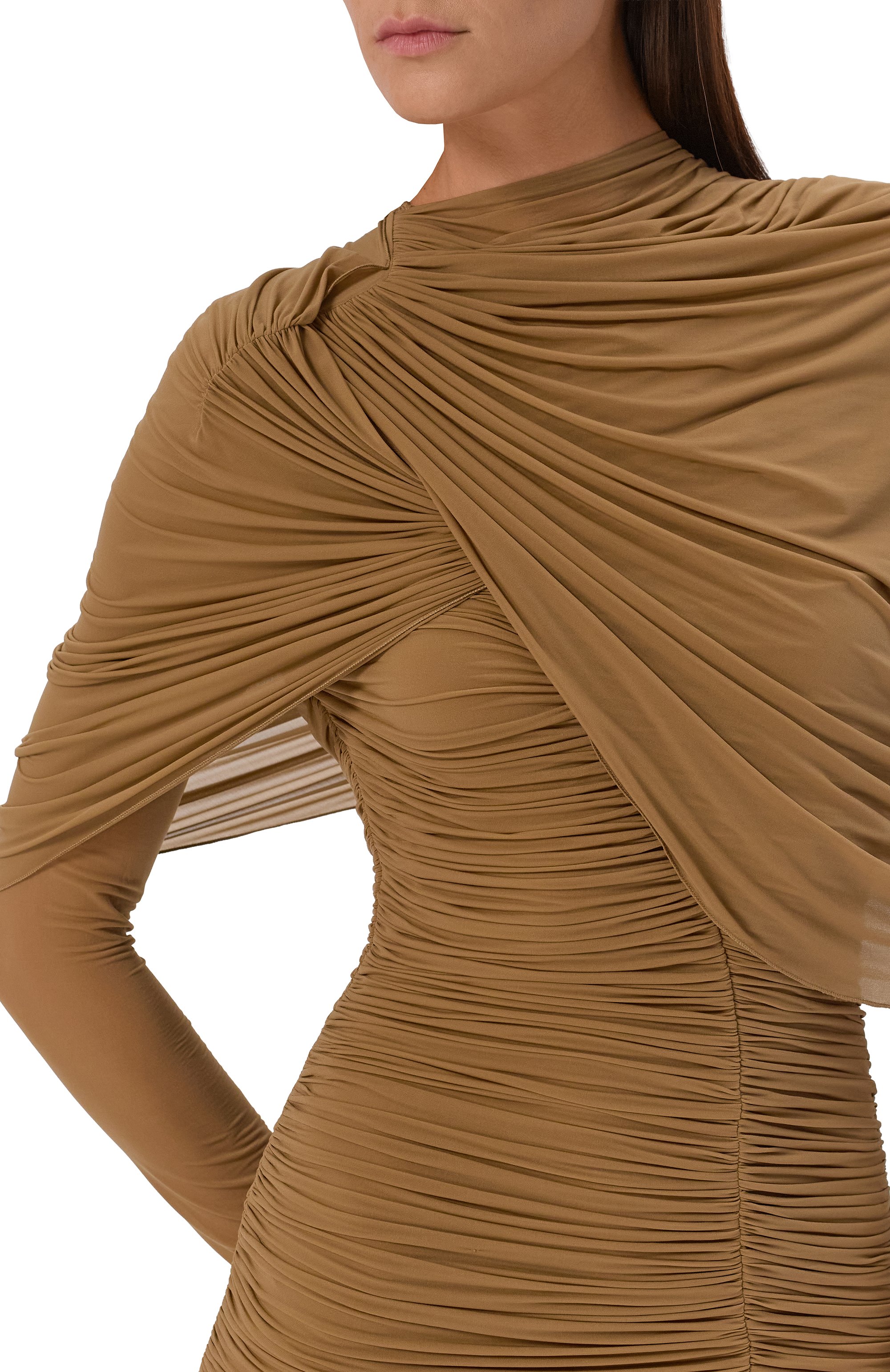 Платье MAGDA BUTRYM бежевого цвета по цене 256000 руб., арт. 328725, фото 4 Платье MAGDA BUTRYM, арт. 328725, фото 4