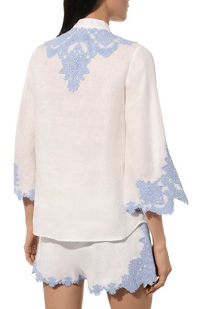 Льняная блузка ZIMMERMANN, арт. 7498TSS232, фото 4