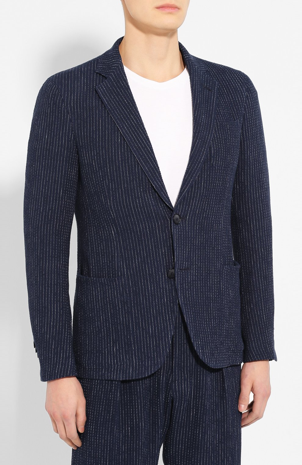 Пиджак из смеси льна и хлопка GIORGIO ARMANI, арт. 8WGGG02B/T01KE, фото 3