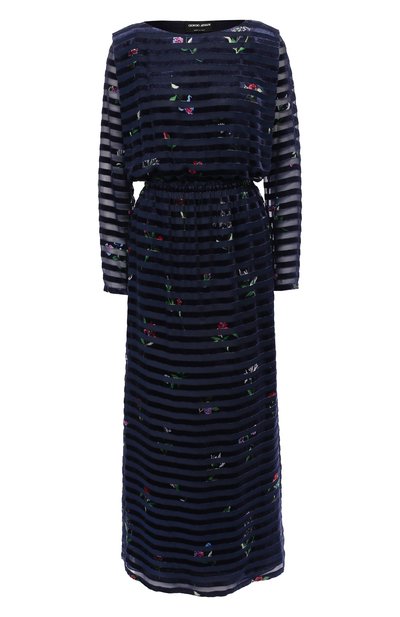 Женское платье из смеси вискозы и шелка GIORGIO ARMANI, арт. 9WHVA03I/T016W