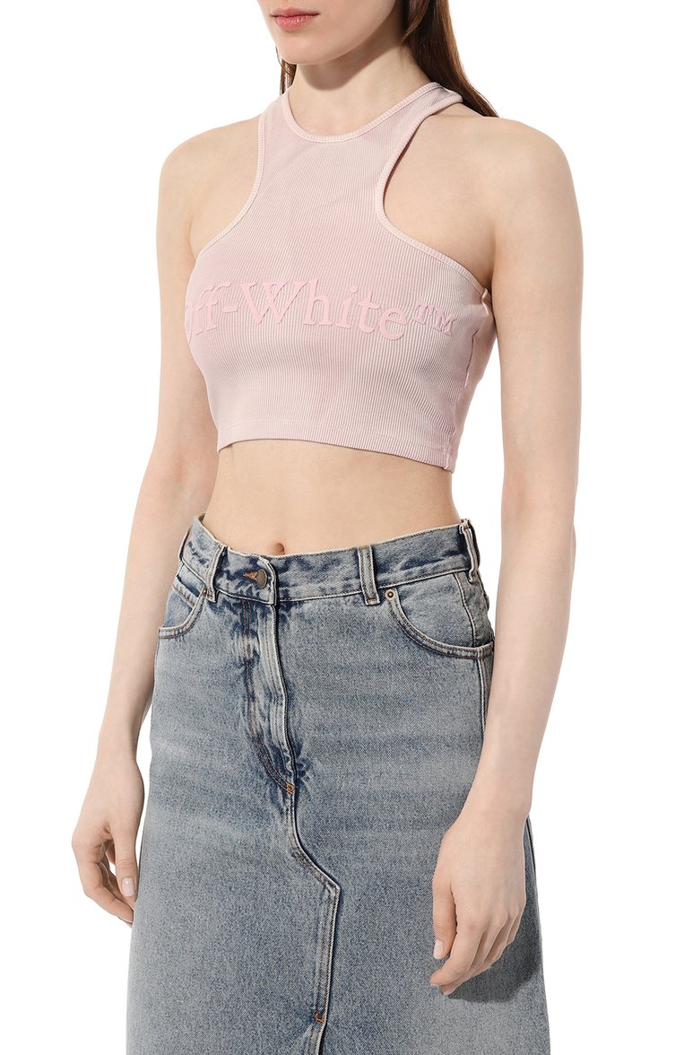 Хлопковая майка OFF-WHITE, арт. 0WAD086S24JER002, фото 1