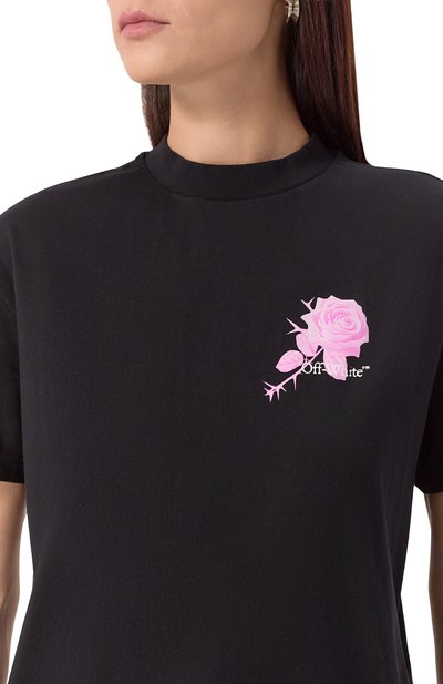Хлопковая футболка OFF-WHITE, арт. 0WAA089S25JER001, фото 5