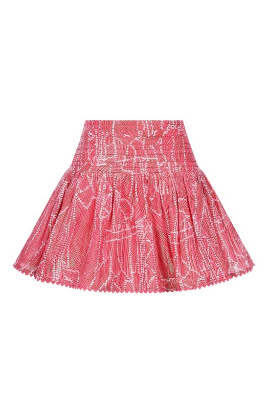 Хлопковая юбка Poupette St Barth WENR26UCXAKP Розовый WENR26UCXAKP