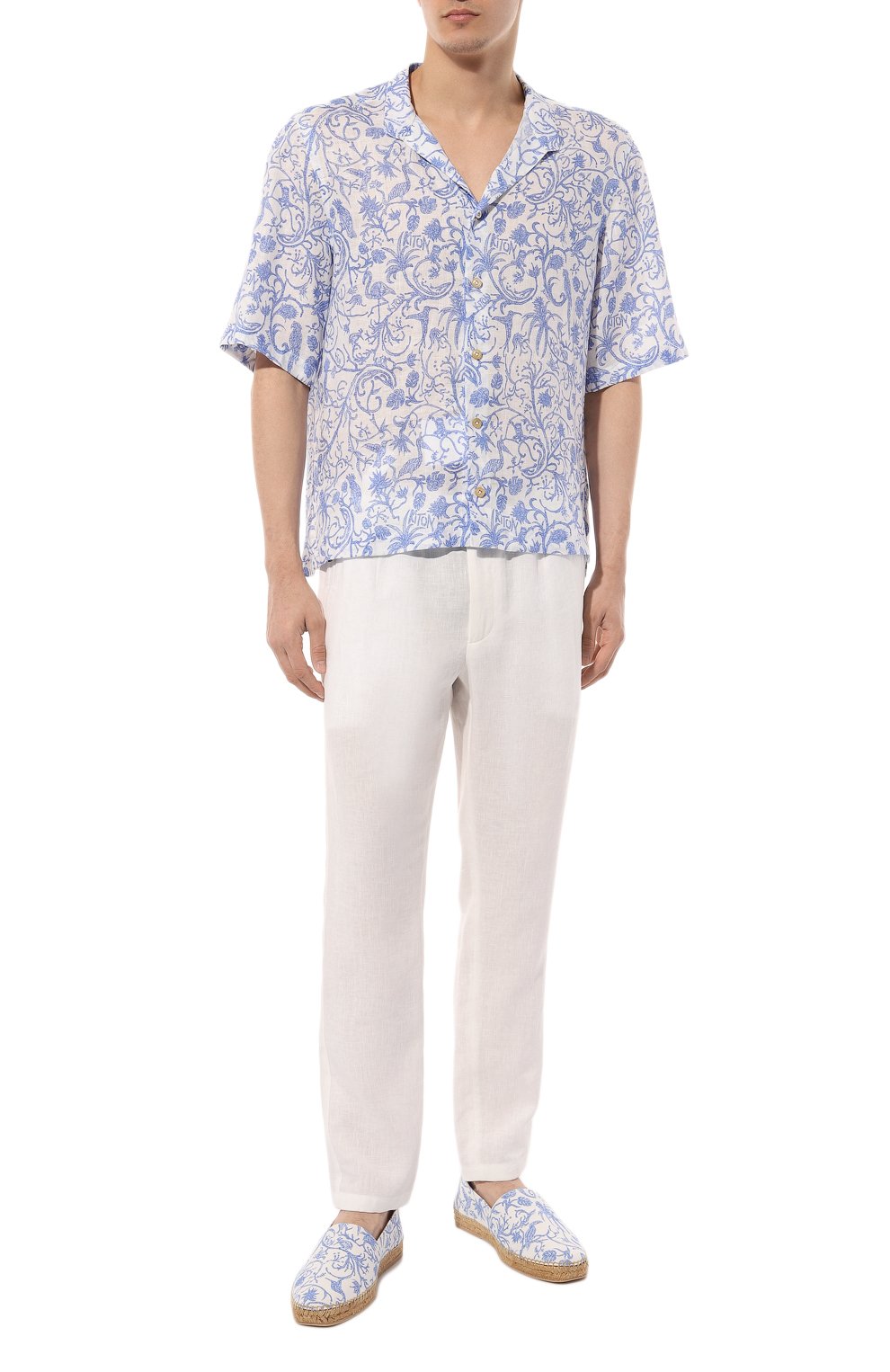 Льняная рубашка KITON, арт. UMC024H08902, фото 2