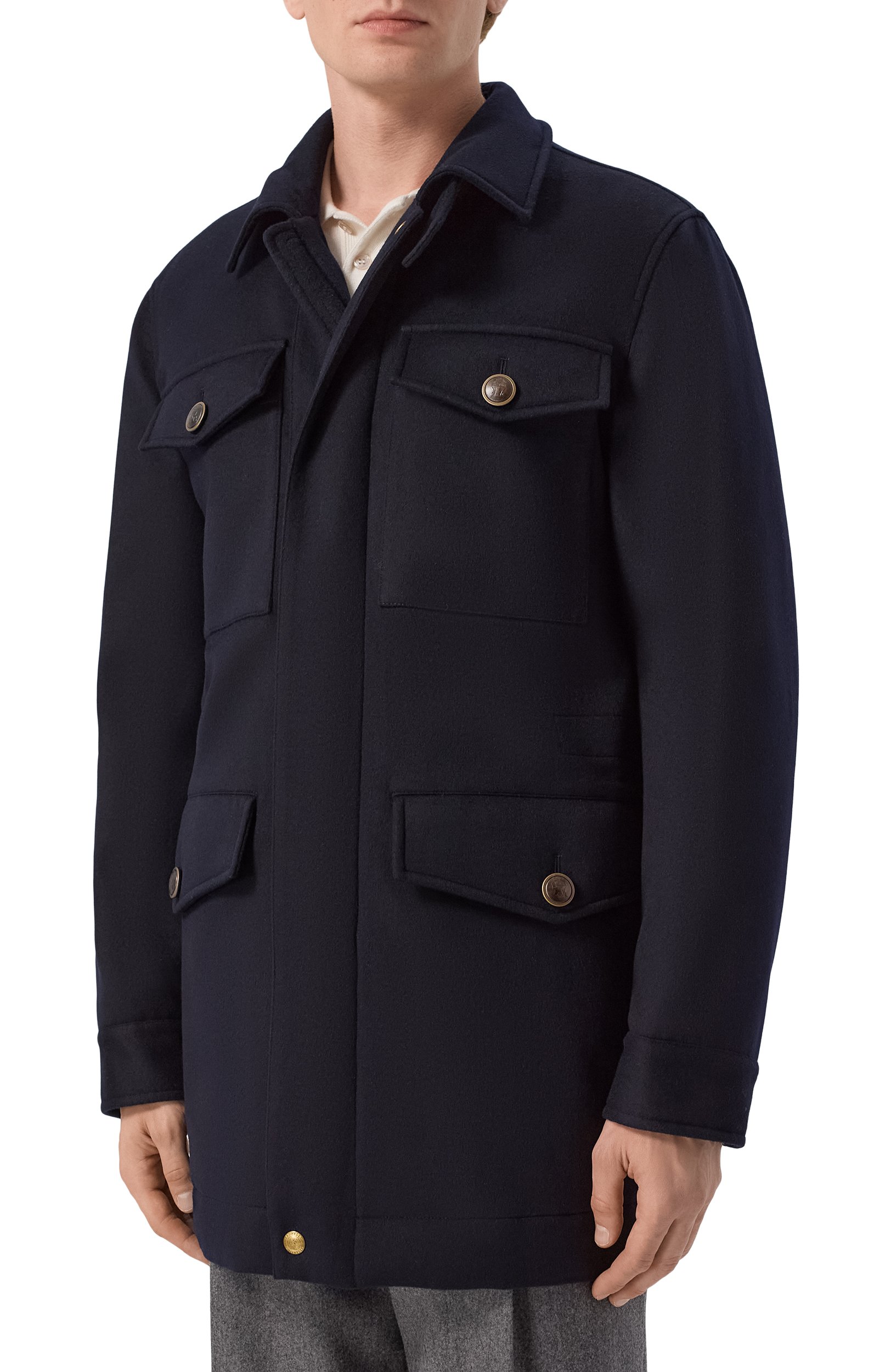 Кашемировая куртка BRUNELLO CUCINELLI темно-синего цвета по цене 1160000 руб., арт. MM4006006, фото 3 Кашемировая куртка BRUNELLO CUCINELLI, арт. MM4006006, фото 3