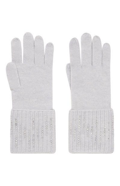 Кашемировые перчатки WILLIAM SHARP голубого цвета по цене 51150 руб., арт. A113-15, фото 3 Кашемировые перчатки WILLIAM SHARP, арт. A113-15, фото 3