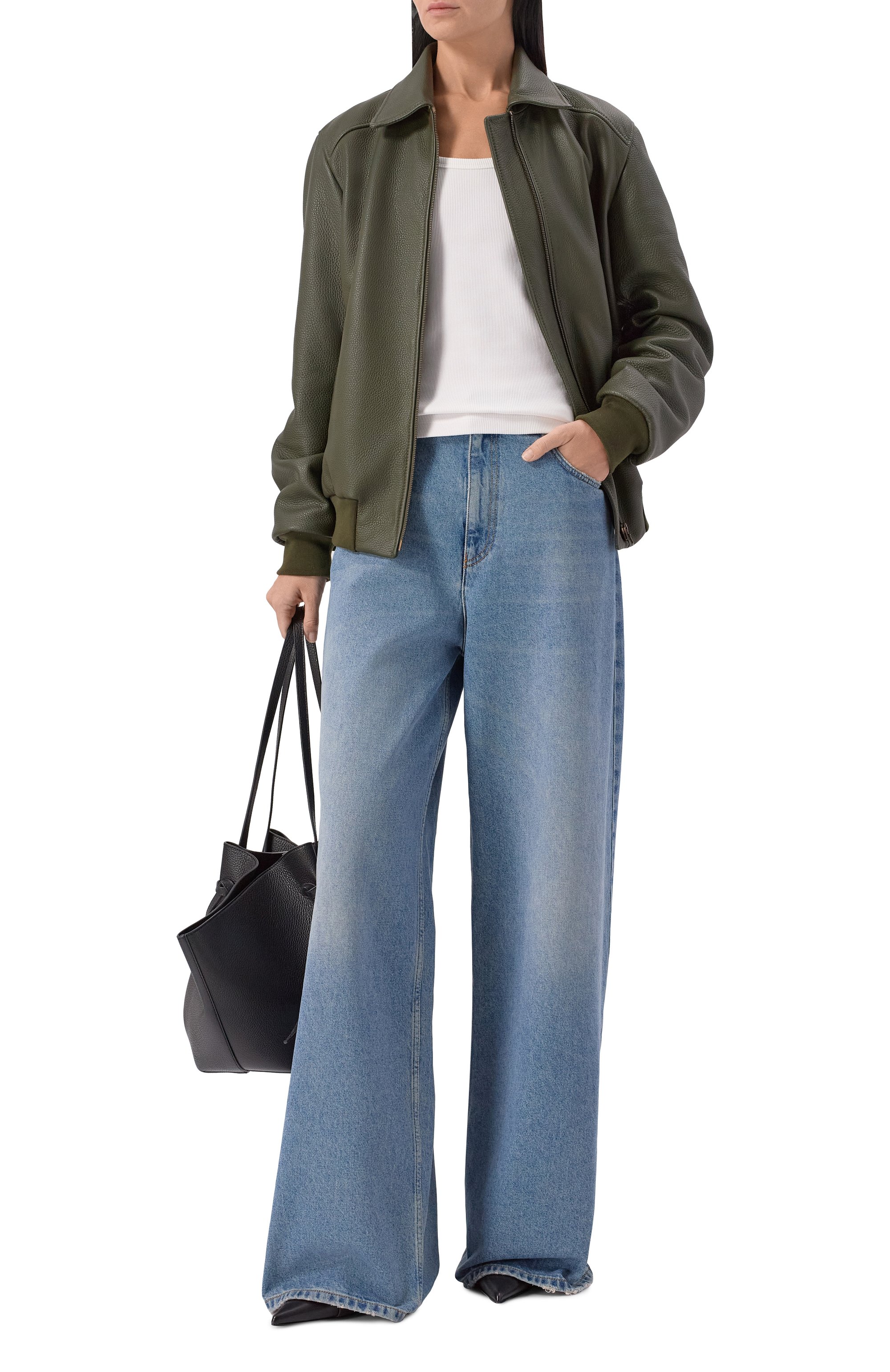 Кожаный бомбер MASLOV, арт. SMB63, фото 2