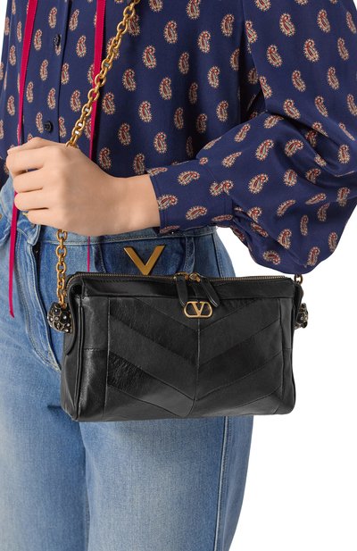 Сумка panthea small VALENTINO черного цвета по цене 255000 руб., арт. 8W2B0S99/UYF, фото 2 Сумка panthea small VALENTINO, арт. 8W2B0S99/UYF, фото 2