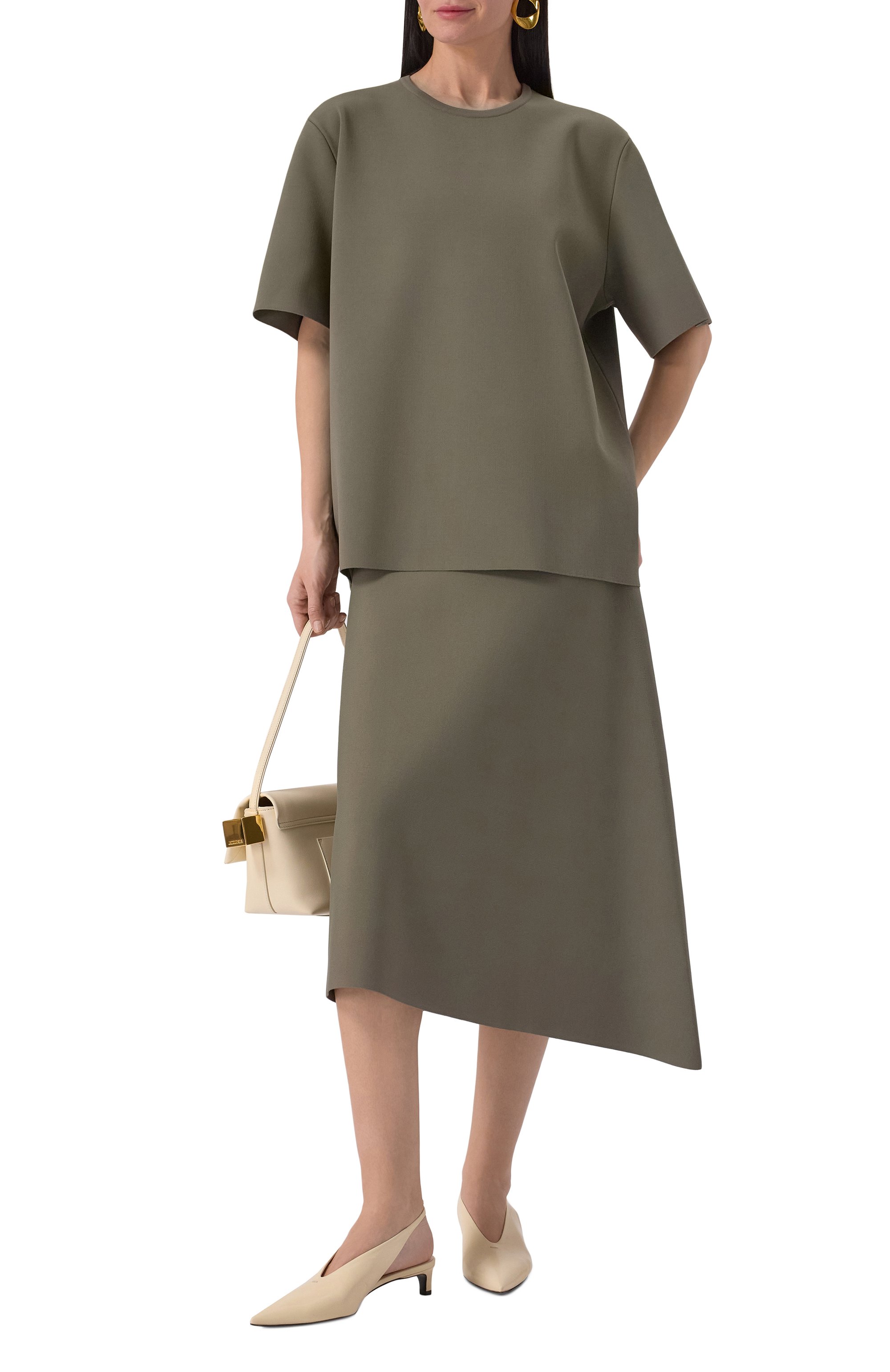 Юбка из вискозы JIL SANDER, арт. J04MA0105-J18208, фото 2