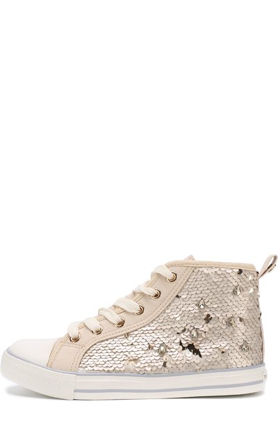 Текстильные кеды с пайетками и кристаллами TWINSET, арт. HS88GA/35-40, фото 2