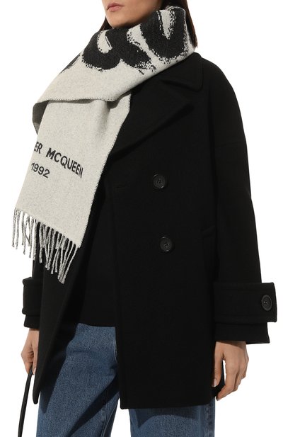 Шерстяной шарф ALEXANDER MCQUEEN, арт. 707537 3200Q, фото 2