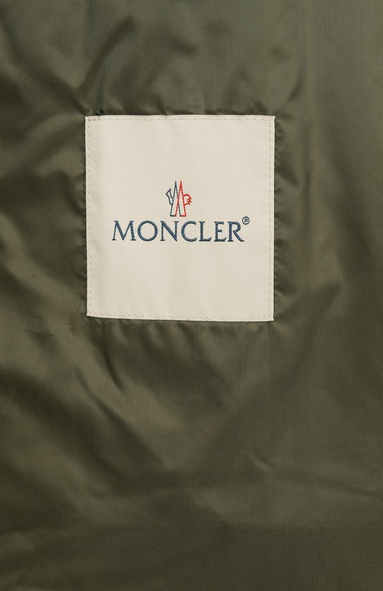 Мужской жилет 5 moncler craig green MONCLER GENIUS хаки цвета, арт. 1A00013/M1721 | Фото 7 (Материал внешний: Синтетический материал; Материал подклада: Синтетический материал; Длина (верхняя одежда): Короткие; Мужское Кросс-КТ: жилеты-тонкие; Стили: Милитари)