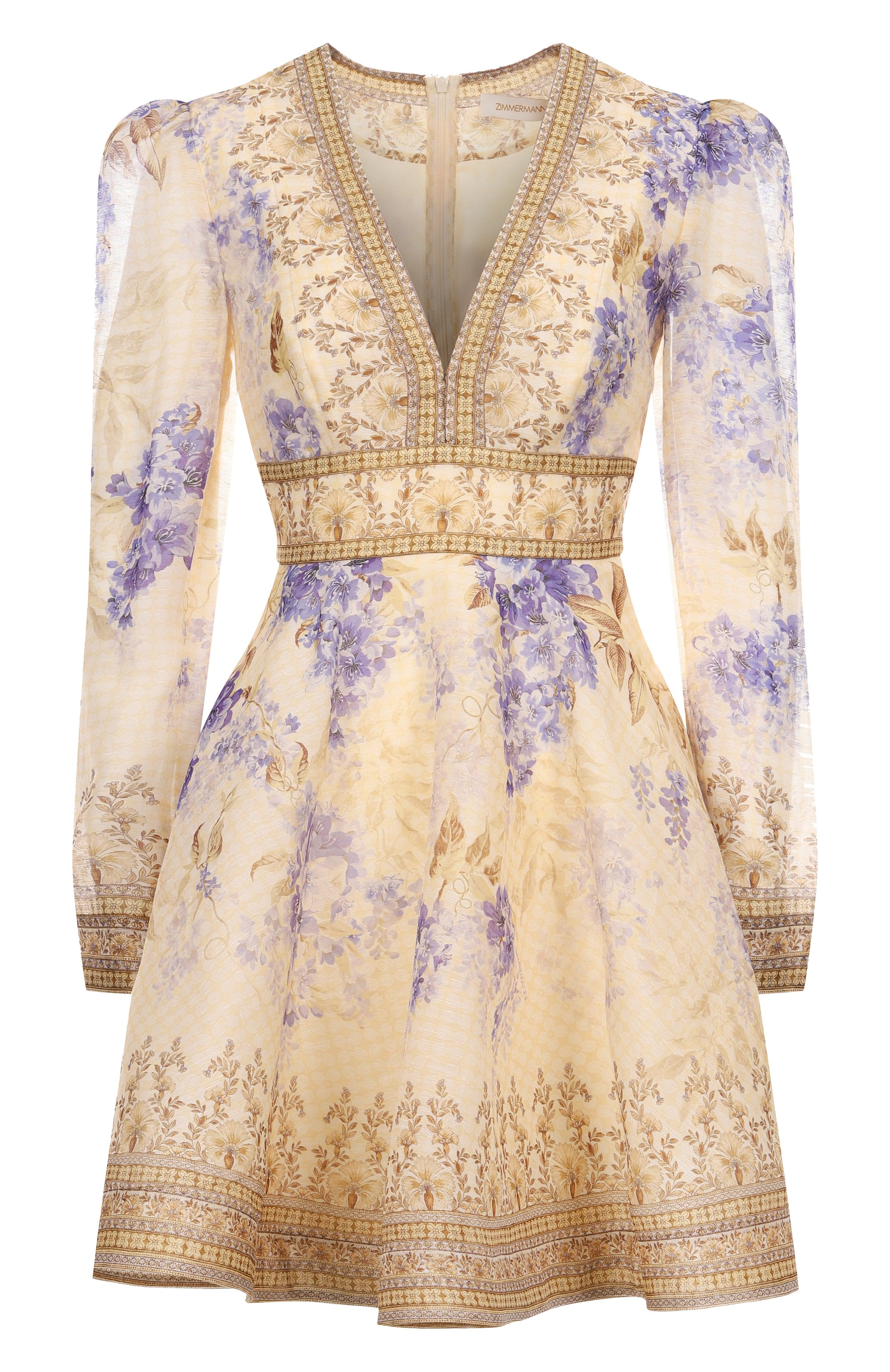 Платье изо льна и шелка ZIMMERMANN, арт. 3530DS252, фото 1