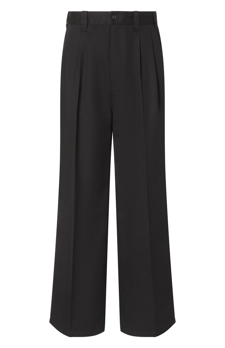 Мужские брюки MAISON MARGIELA черного цвета, арт. S50KA0652/S54042 | Фото 1 (Материал внешний: Хлопок, Синтетический материал; Длина (брюки, джинсы): Стандартные; Случай: Повседневный; Стили: Минимализм; Автоматизация ТО: Проставлено; Автоматизация состава: Проставлено)