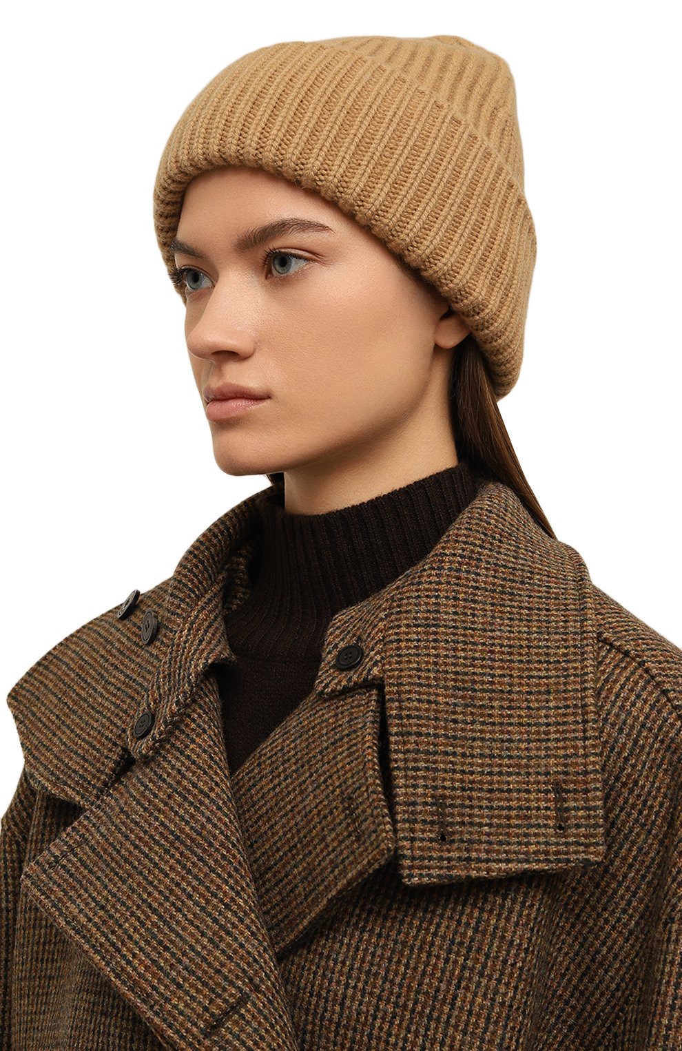 Кашемировая шапка YVES SALOMON бежевого цвета по цене 42100 руб., арт. 23WAA523XXMACA, фото 2 Кашемировая шапка YVES SALOMON, арт. 23WAA523XXMACA, фото 2