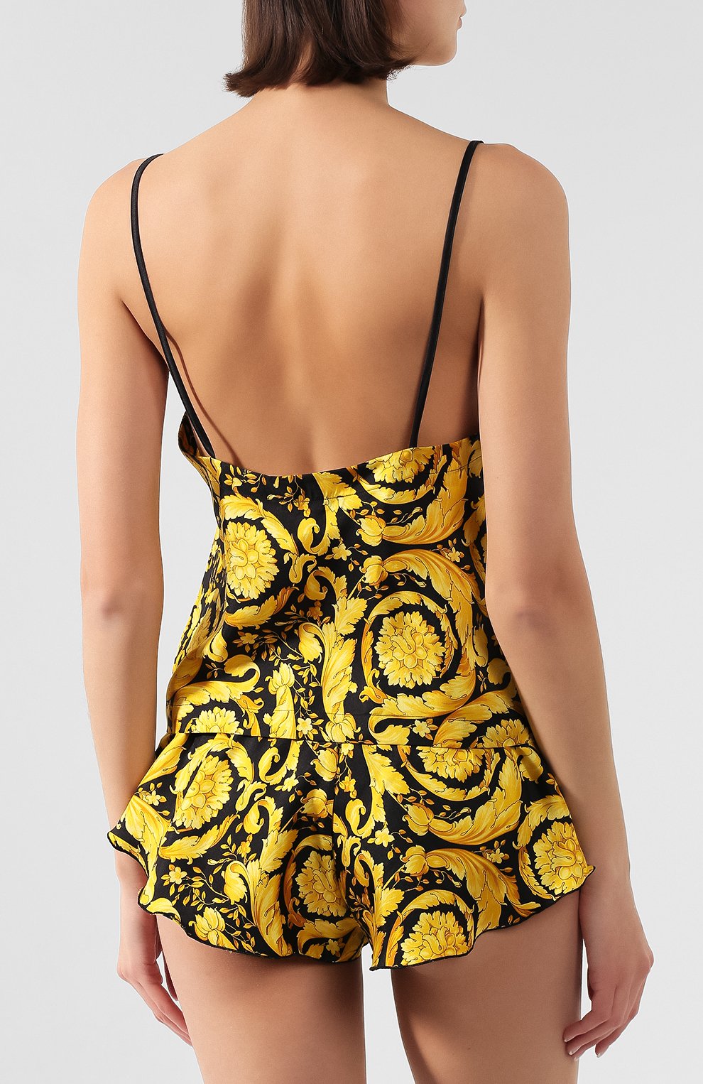 Шелковый топ VERSACE разноцветного цвета по цене 42450 руб., арт. AUD05060/A232999, фото 4 Шелковый топ VERSACE, арт. AUD05060/A232999, фото 4