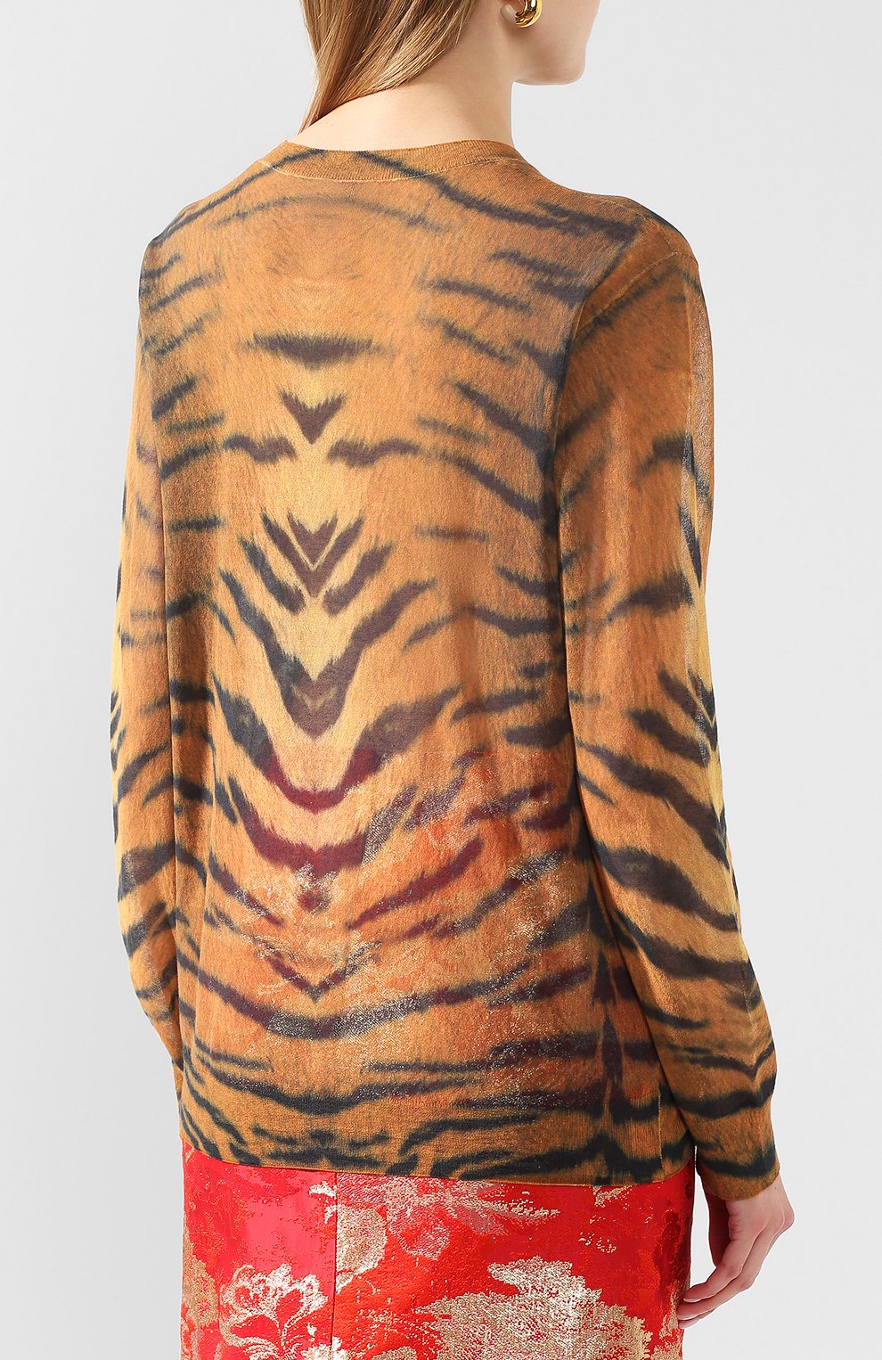Хлопковый пуловер DRIES VAN NOTEN, арт. 201-31202-9710, фото 4