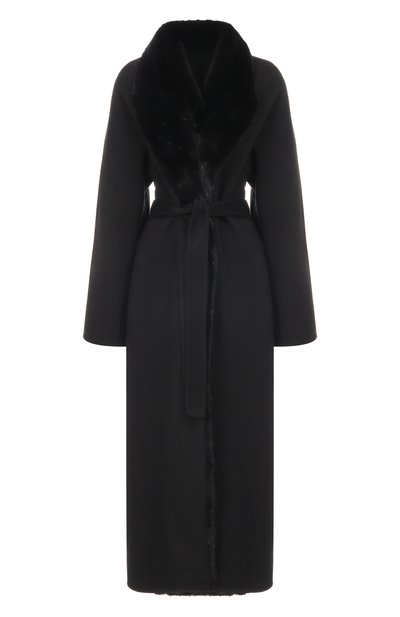 Женское пальто из шерсти и кашемира с подкладкой из норки MVST, арт. FTBPL-Y326V/LP1432