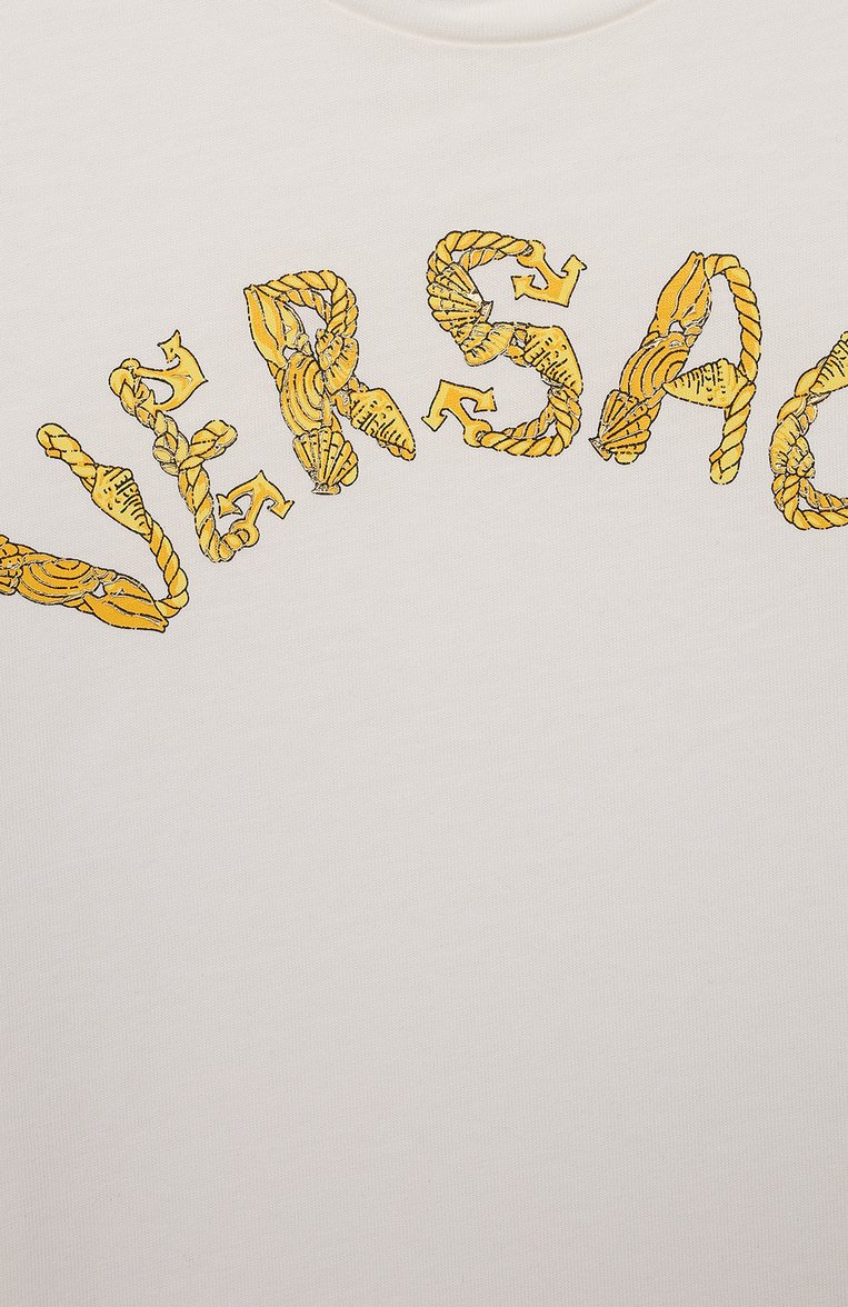 Хлопковая футболка VERSACE, арт. 1000239/1A08116/4A-6A, фото 1
