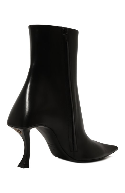 Кожаные ботильоны Hourglass 100 Balenciaga 742404/WBET1 Чёрный  742404/WBET1 Фото 5