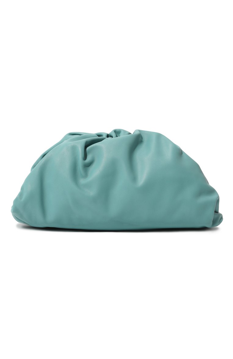 Женский кл�атч pouch BOTTEGA VENETA бирюзового цвета, арт. 576227/VCP40 | Фото 6 (Размер: medium; Материал: Натуральная кожа; Региональные ограничения белый список (Axapta Mercury): RU; Женское Кросс-КТ: Клатч-клатчи; Драгоценные камни: Проставлено; Материал сплава: Проставлено)