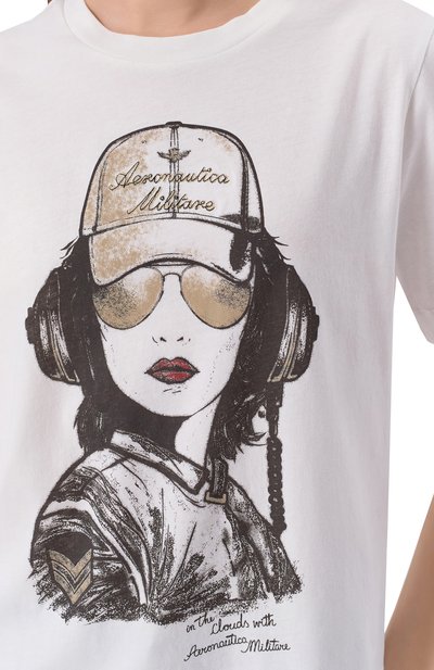 Хлопковая футболка AERONAUTICA MILITARE, арт. TS2494DJ00359, фото 5