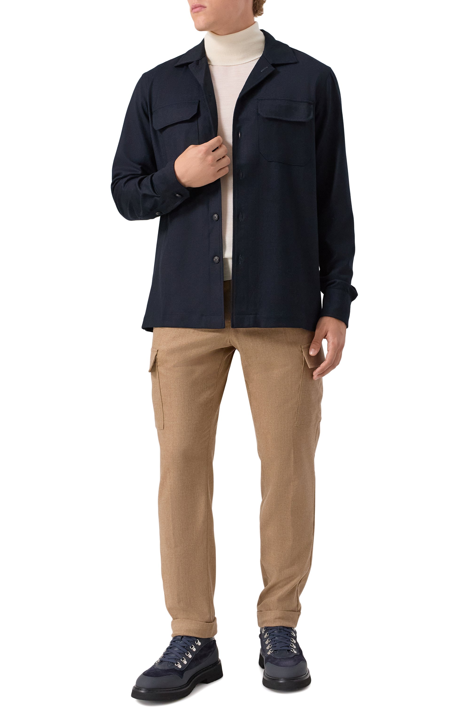 Кожаные хайкеры CAMERLENGO, арт. 16844/CHICAG0 M0NT0NE, фото 2