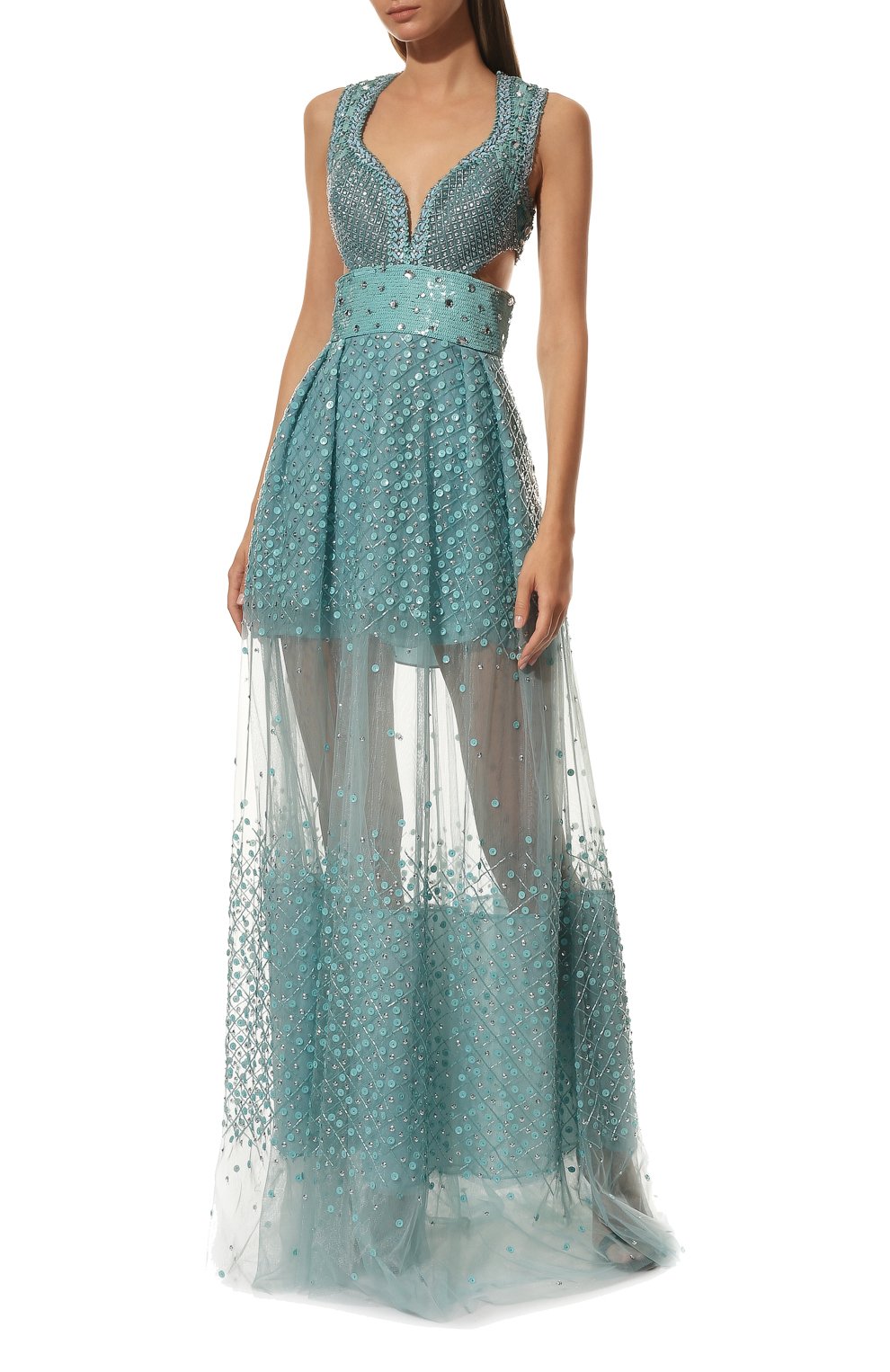 Шелковое платье ZUHAIR MURAD, арт. RD-SS17-034 DL, фото 2