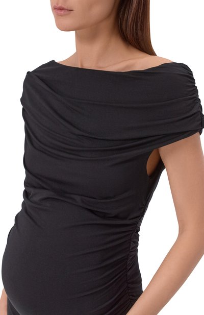 Платье из вискозы PIETRO BRUNELLI черного цвета по цене 21800 руб., арт. AG2554/BBBAMB, фото 4 Платье из вискозы PIETRO BRUNELLI, арт. AG2554/BBBAMB, фото 4