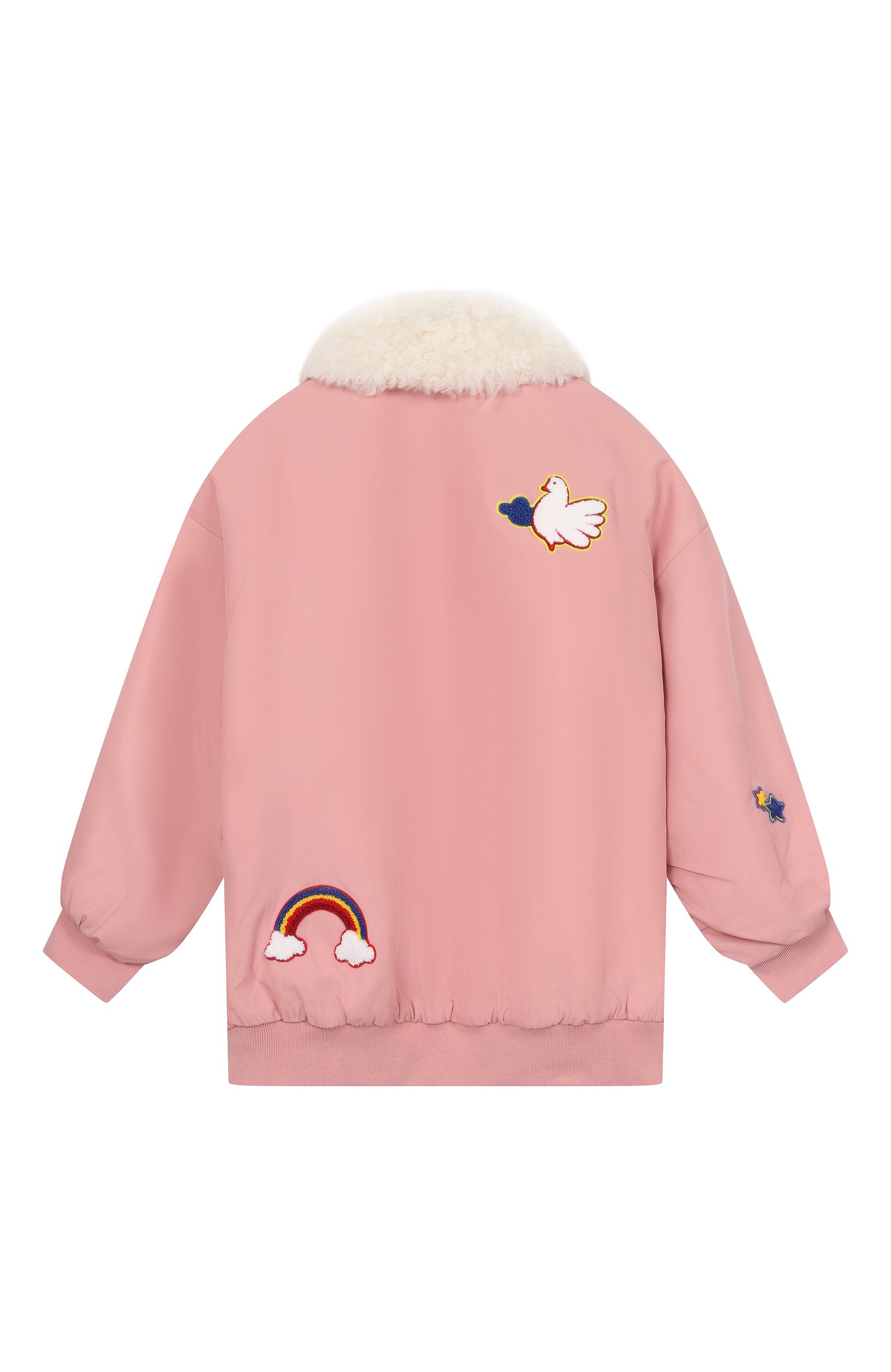 Бомбер STELLA MCCARTNEY розового цвета по цене 31450 руб., арт. TZ2A57, фото 2 Бомбер STELLA MCCARTNEY, арт. TZ2A57, фото 2