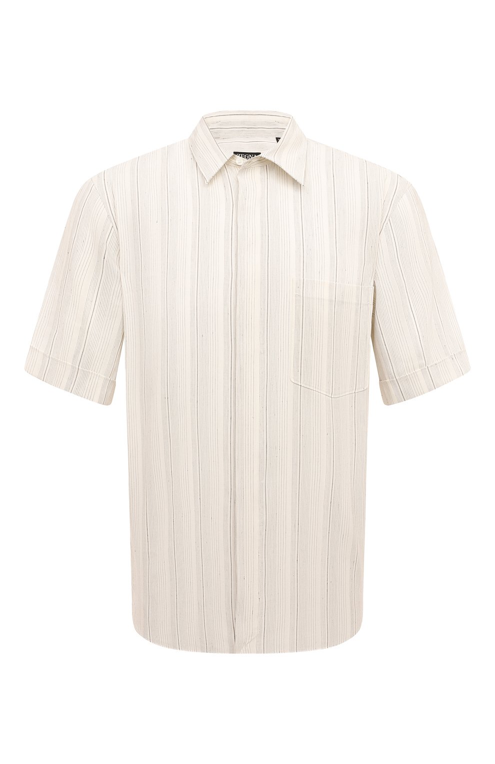 Рубашка изо льна и шелка ZEGNA, арт. UDX45A7/SCP7, фото 1