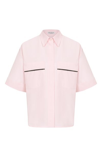 Женская хлопковая рубашка BRUNELLO CUCINELLI, арт. MW694RA556