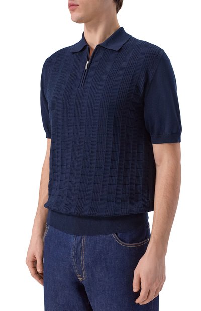 Поло из хлопка и шелка ZILLI, арт. KZP002M0142VLAP00, фото 3