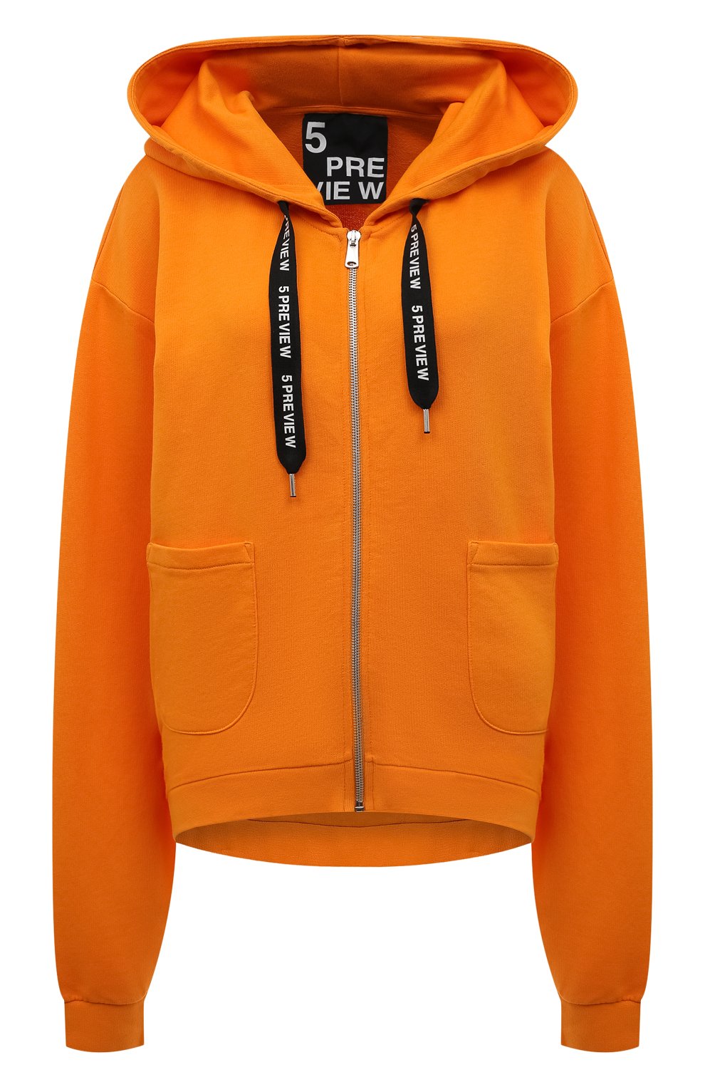 Хлопковая толстовка 5PREVIEW оранжевого цвета по цене 26250 руб., арт. 5PWAW22050B, фото 1 Хлопковая толстовка 5PREVIEW, арт. 5PWAW22050B, фото 1