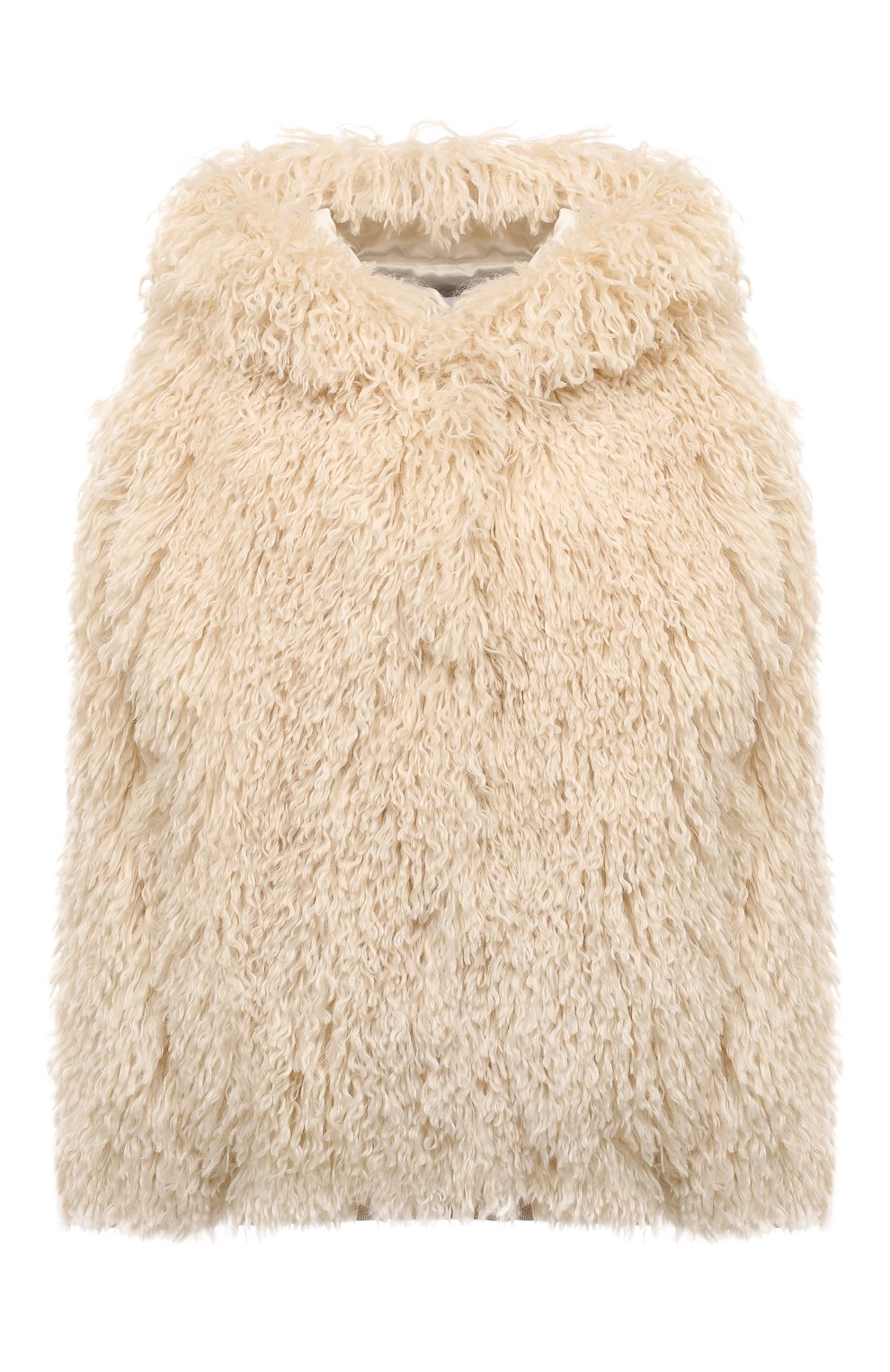 Шуба MSGM кремового цвета по цене 67600 руб., арт. 3741MDH22/247531, фото 1 Шуба MSGM, арт. 3741MDH22/247531, фото 1