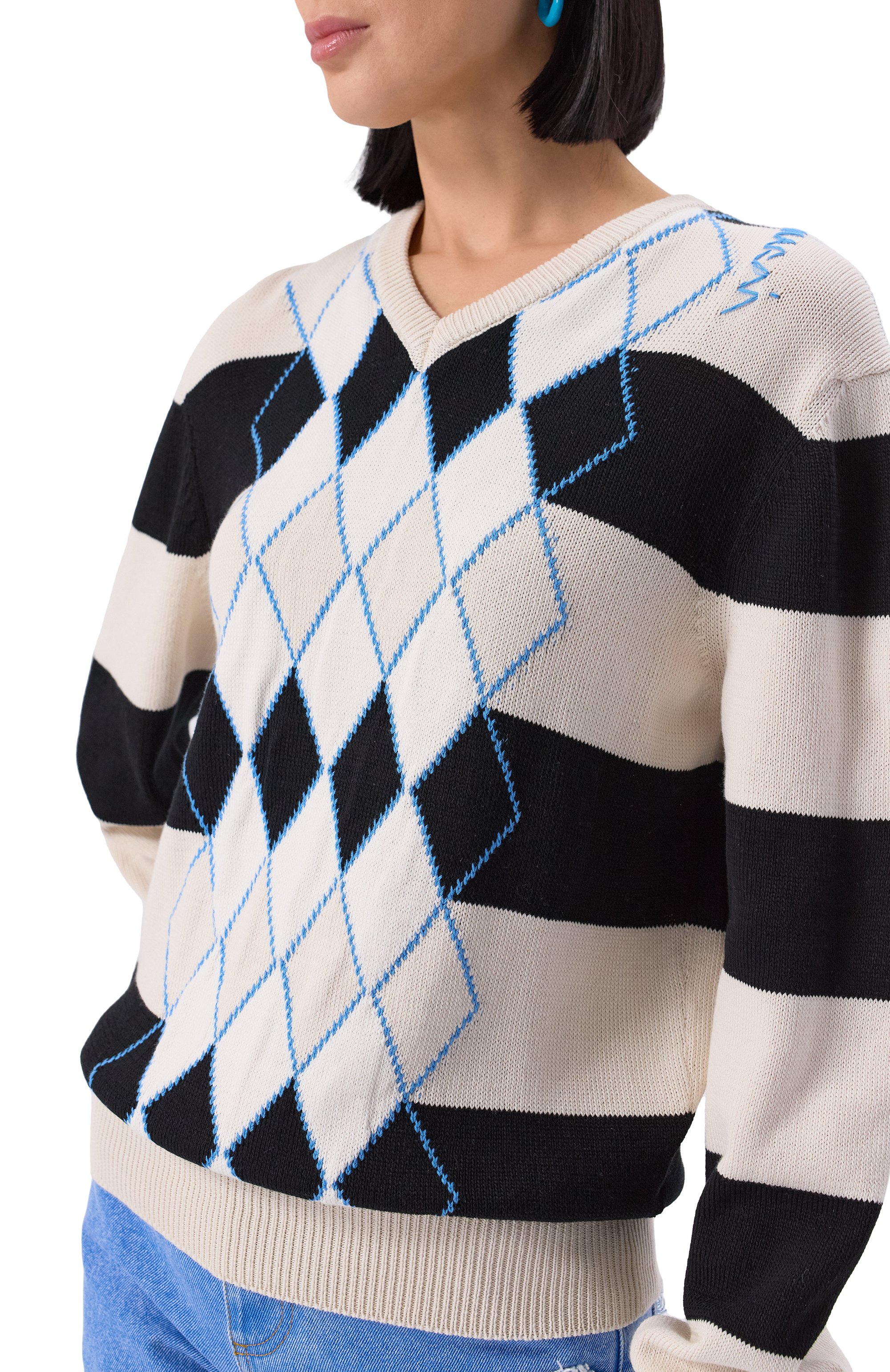 Хлопковый пуловер MARNI, арт. CVMD0151Q0/UFC657, фото 5