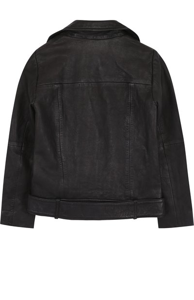 Кожаная куртка с косой молнией DESIGNERS, REMIX GIRLS, арт. 13861, фото 2