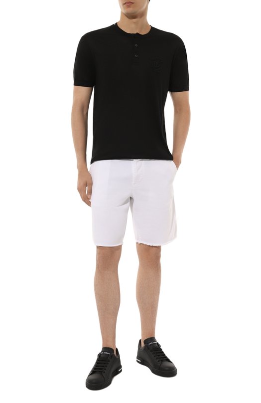 Шелковая футболка Dolce & Gabbana G8QK3Z/FU75F Чёрный  G8QK3Z/FU75F Фото 2